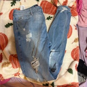 Hollister Light Blue Distressed Boyfriend Jeans SOLD